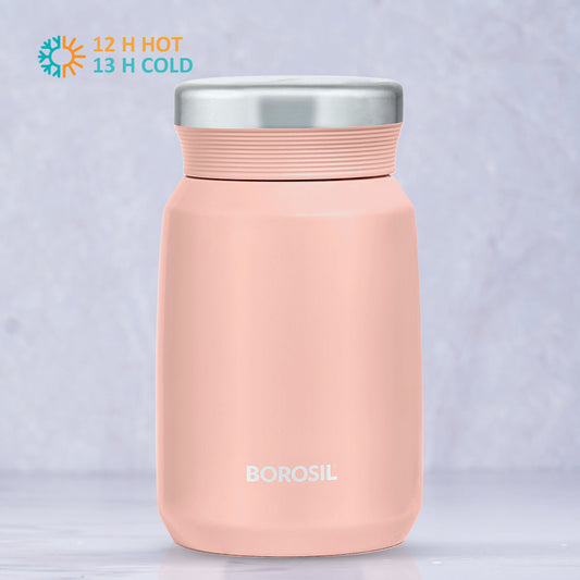 My Borosil Insulated Mug 500 ml Carry Mate Pink, 500 ml