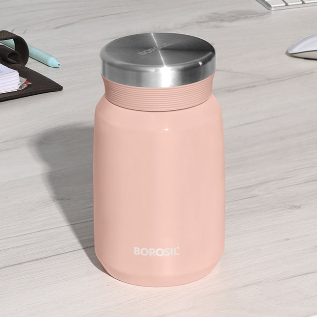 Carry Mate Food Jar, Pink, 500ml, Personalise