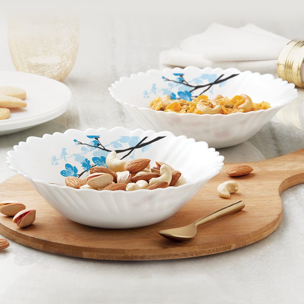 Larah by Borosil Mimosa Multipurpose Bowl, 2 pc Set