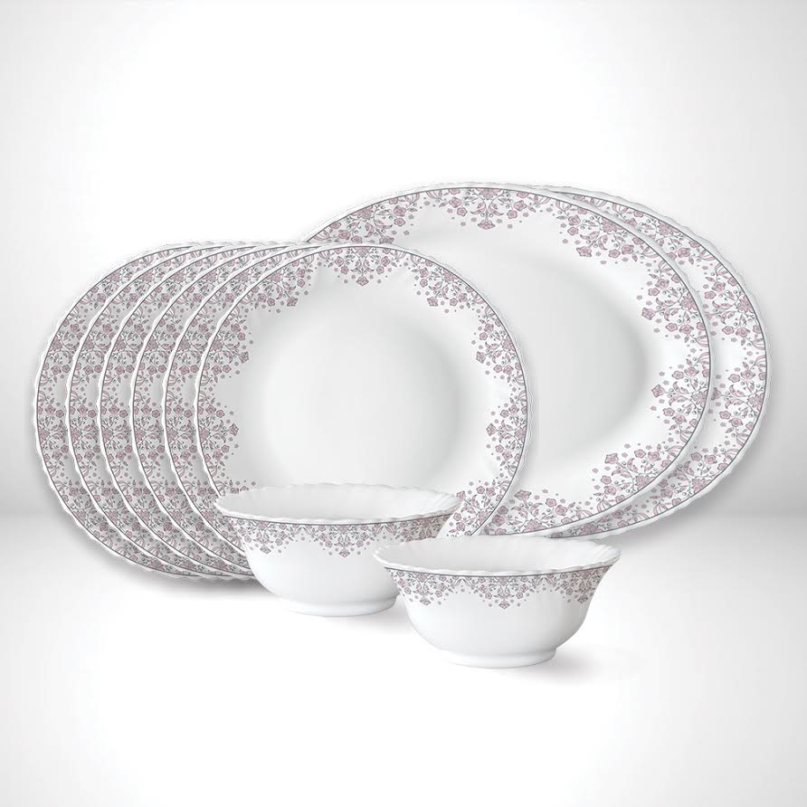 Larah by Borosil Lark Snack Set, 10 pc