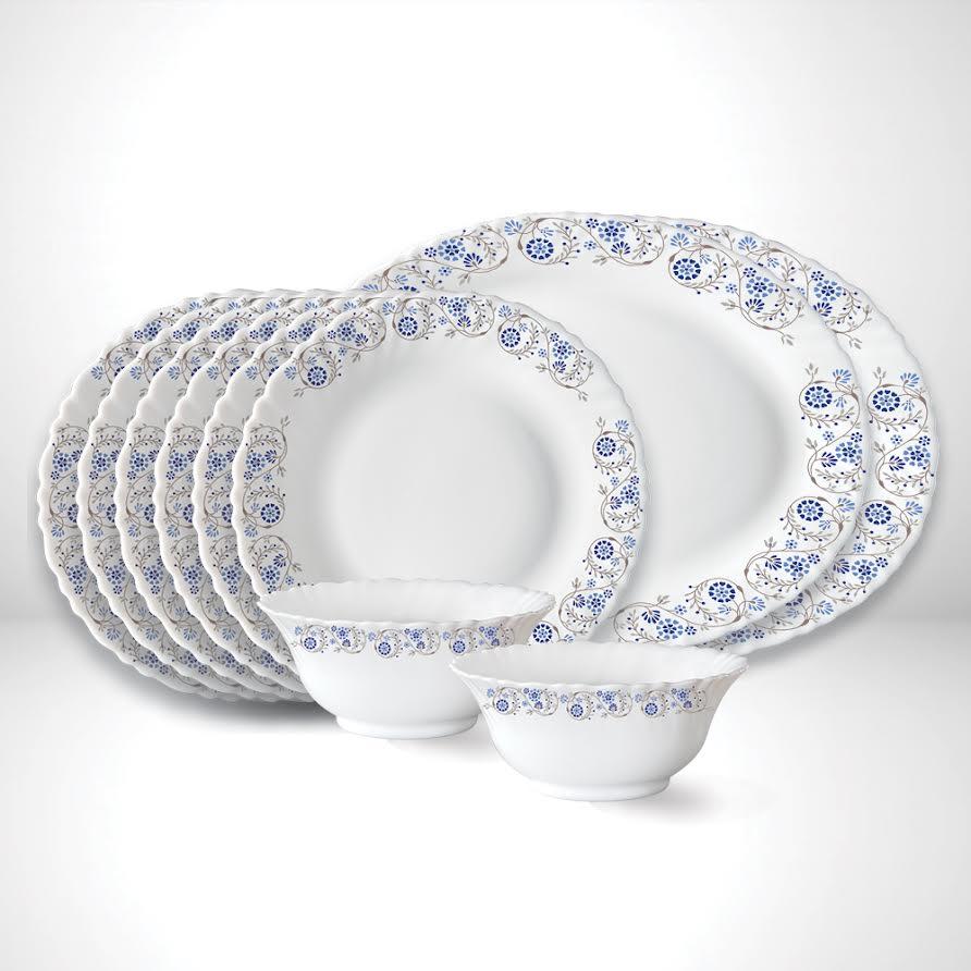 Larah by Borosil Mist Snack Set, 10 pc