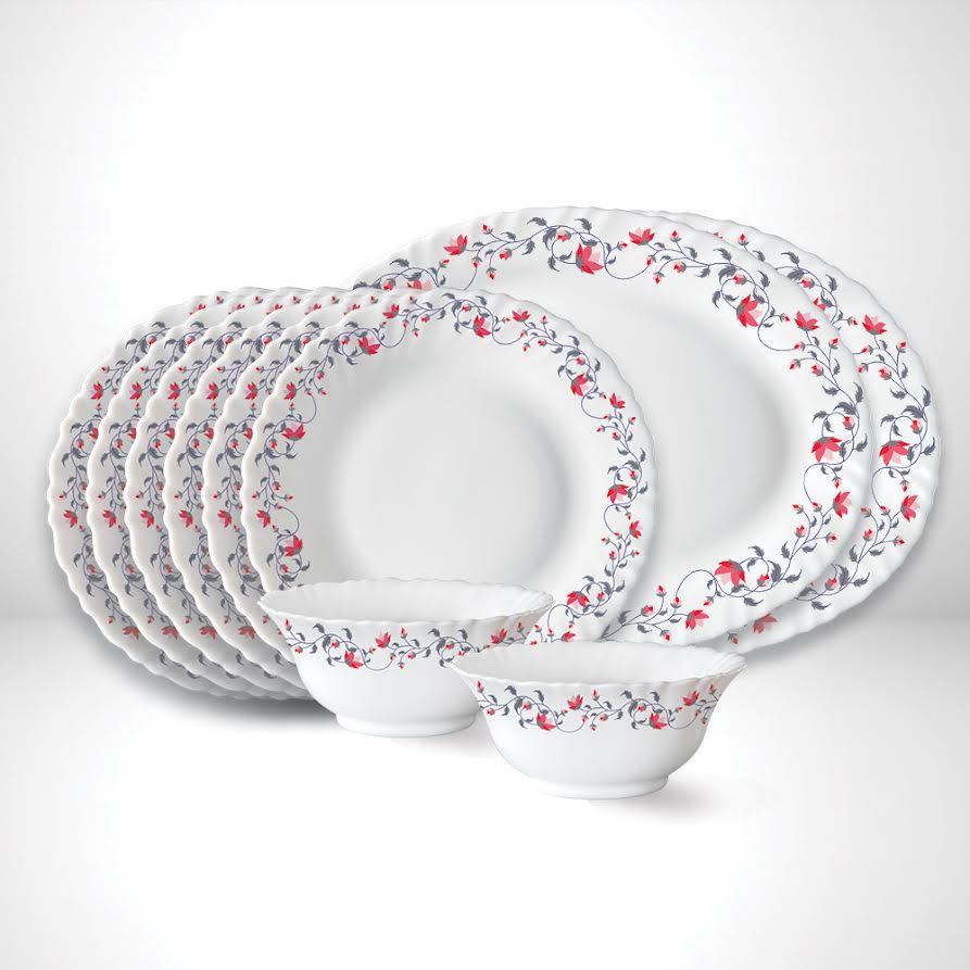 Larah by Borosil Pentas Snack Set, 10 pc