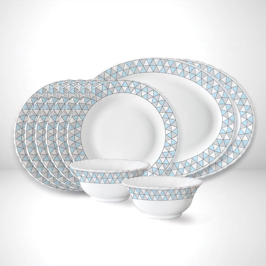 Larah by Borosil Weave Snack Set, 10 pc