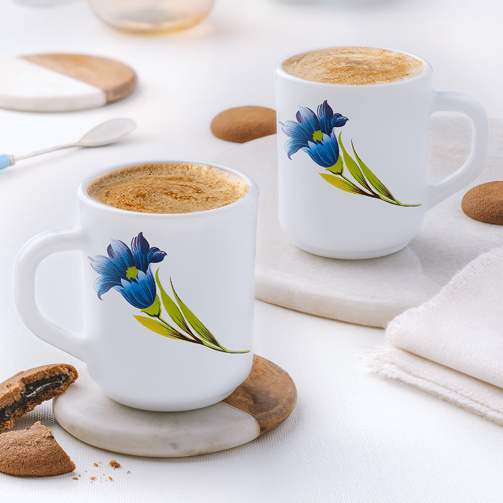 Larah by Borosil Nina Mug Set, 240ml x 2