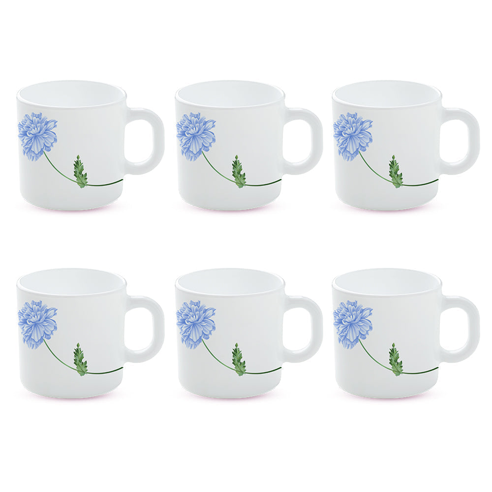 Larah by Borosil Blue Mist Mug Set, 240ml x 2