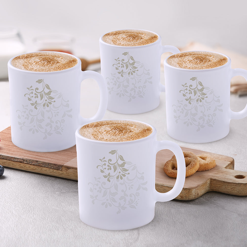 Larah by Borosil Ingot Mug Set, 180ml x 6
