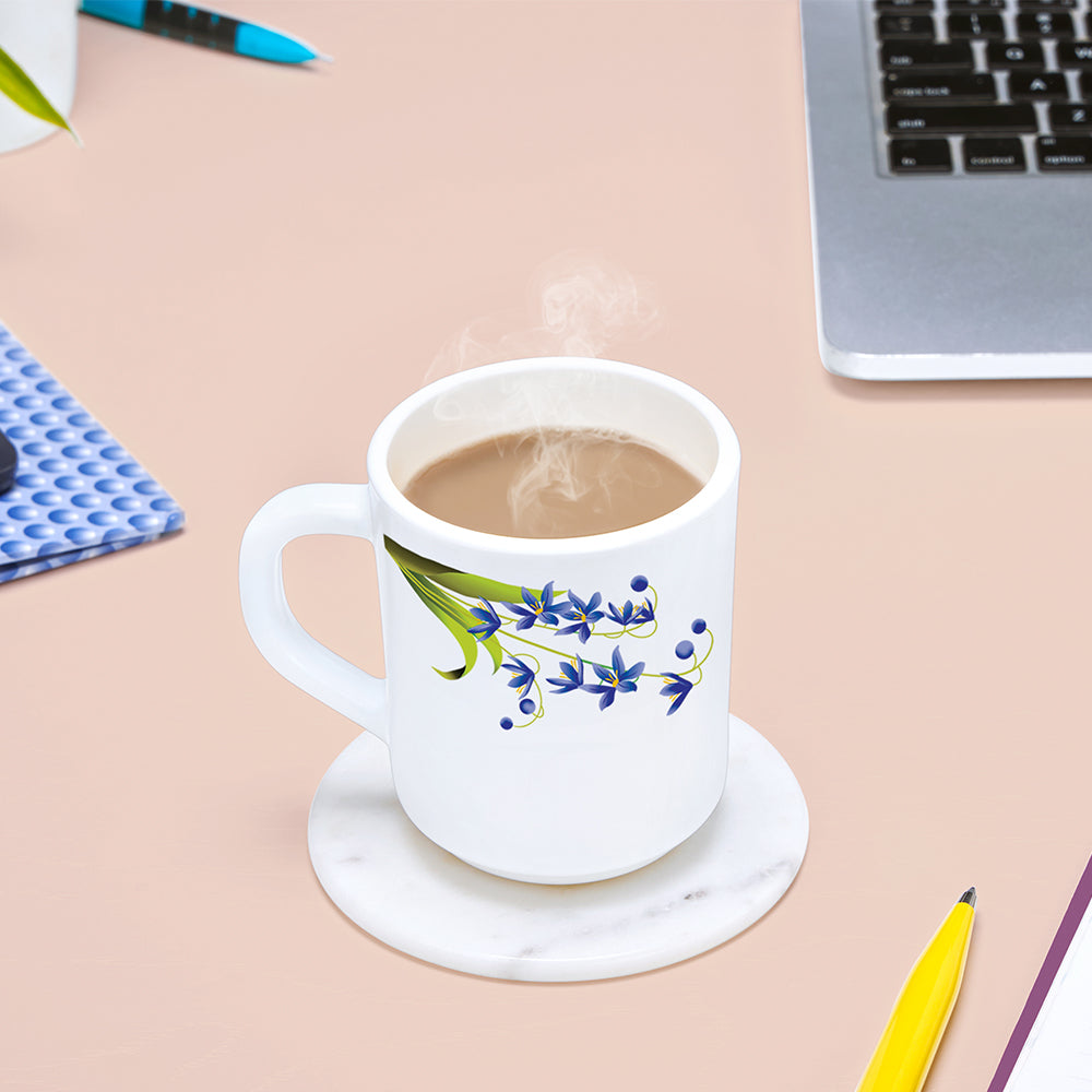 Larah by Borosil Lavender Mug Set, 240ml x 2