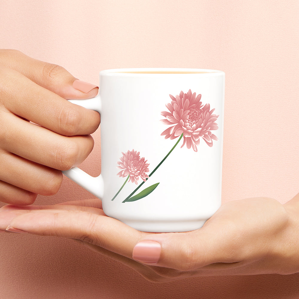 Larah by Borosil Nargis Mug Set, 320ml x 4