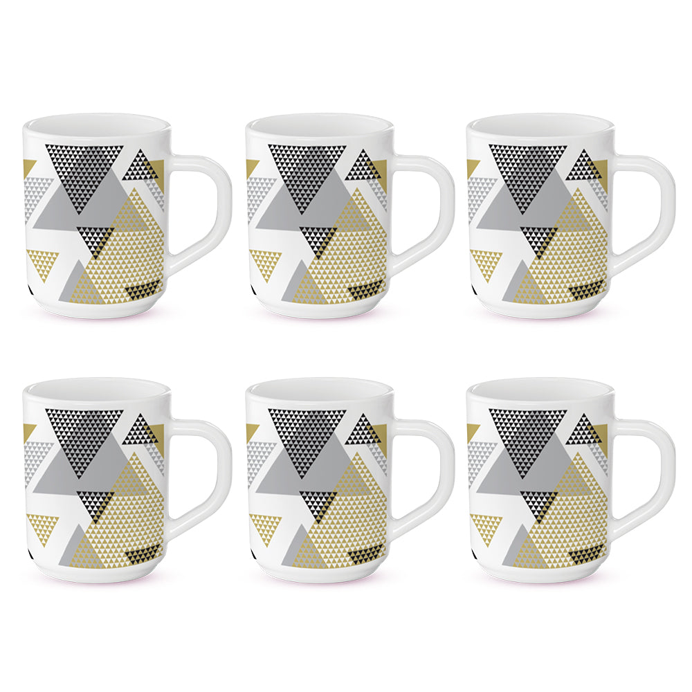 Larah by Borosil Nivaah Mug Set, 240ml x 2