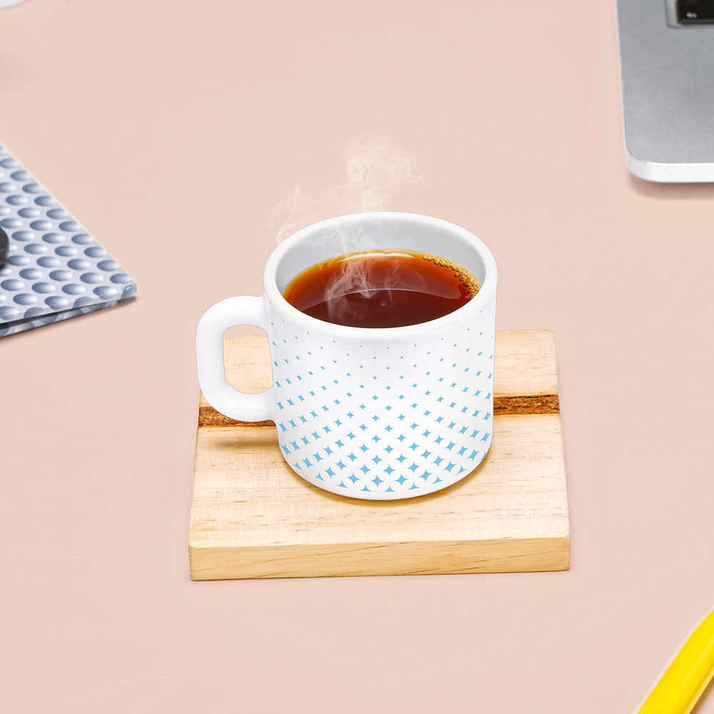 Larah by Borosil Nora Sky Mug Set, 8 pc
