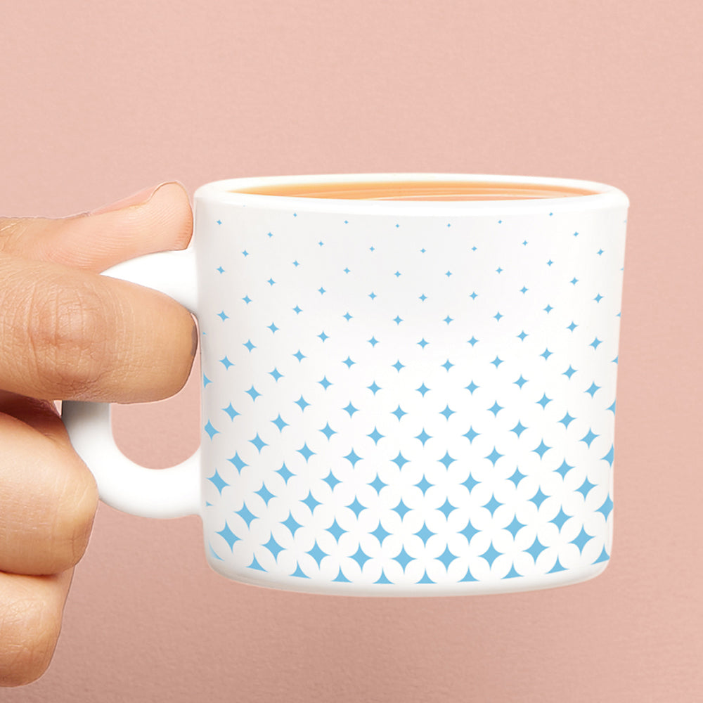 Larah by Borosil Nora Sky Mug Set, 8 pc