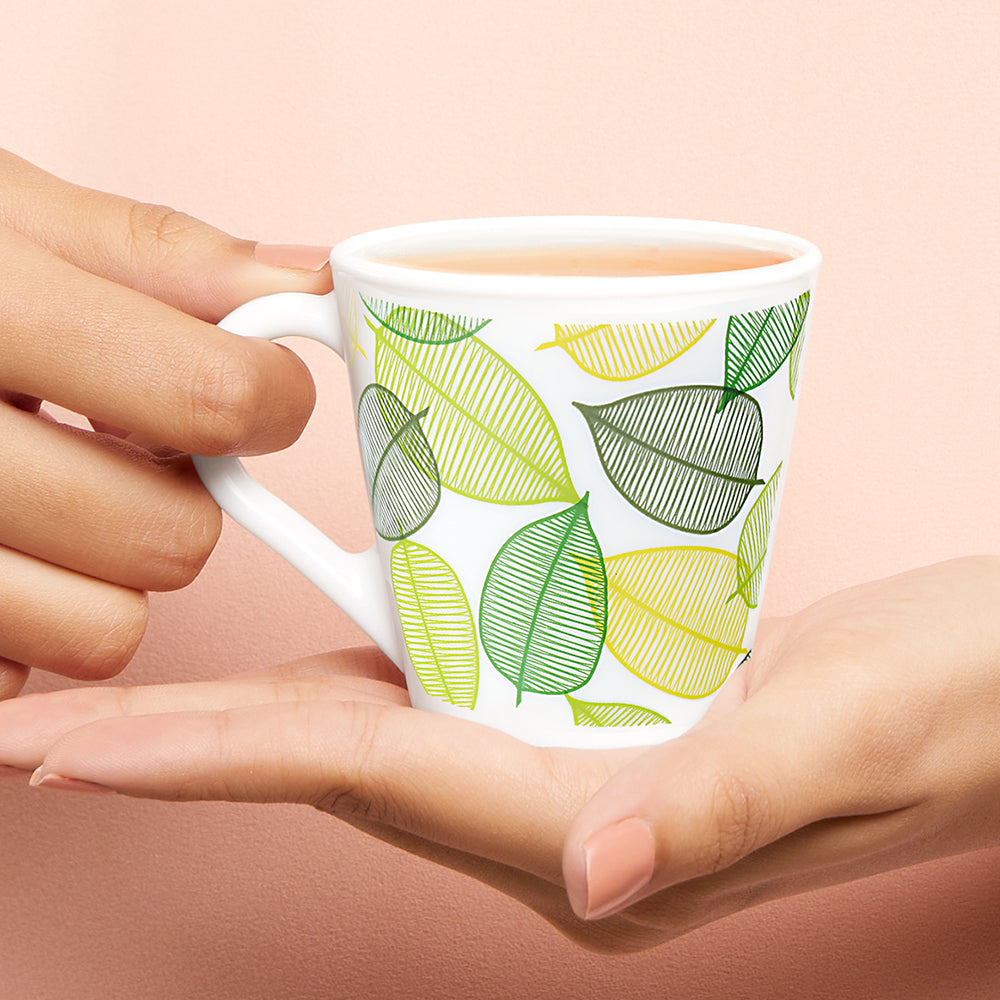 Larah by Borosil Novelty Noma Mug Set, 280ml x 4
