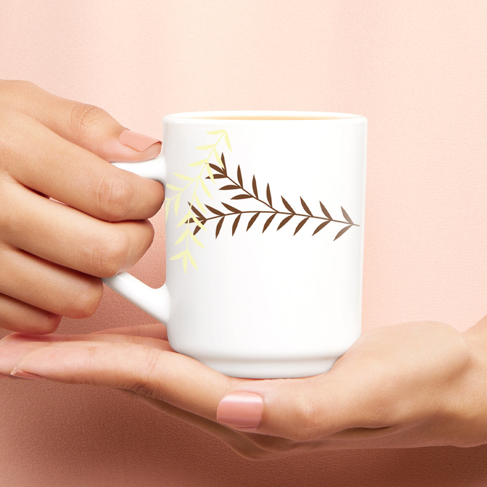 Larah by Borosil Oak Mug Set, 240ml x 2