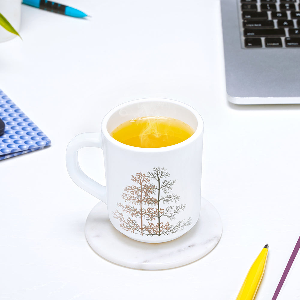 Larah by Borosil Pine Mug Set, 240ml x 2