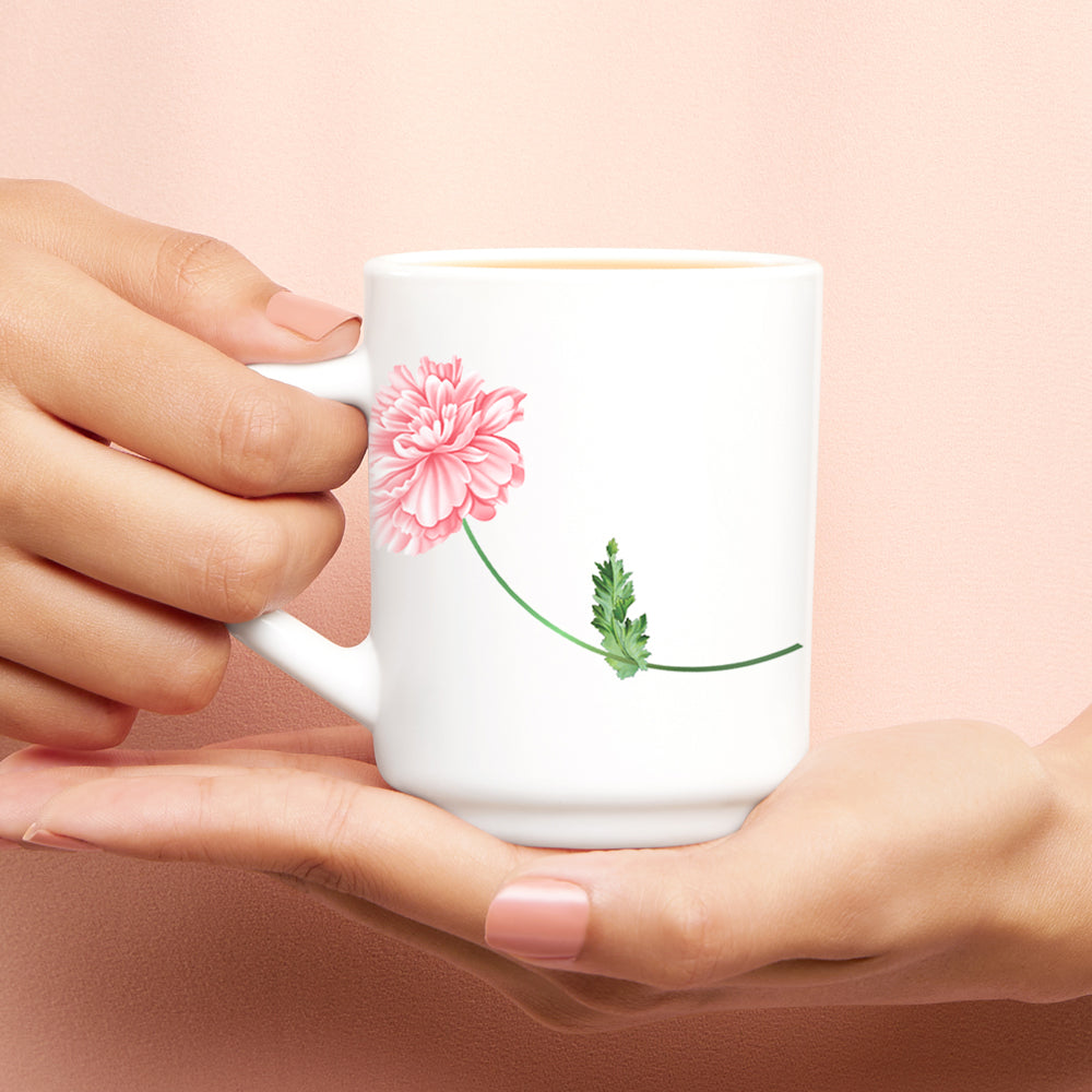 Larah by Borosil Red Mist Mug Set, 240ml x 2