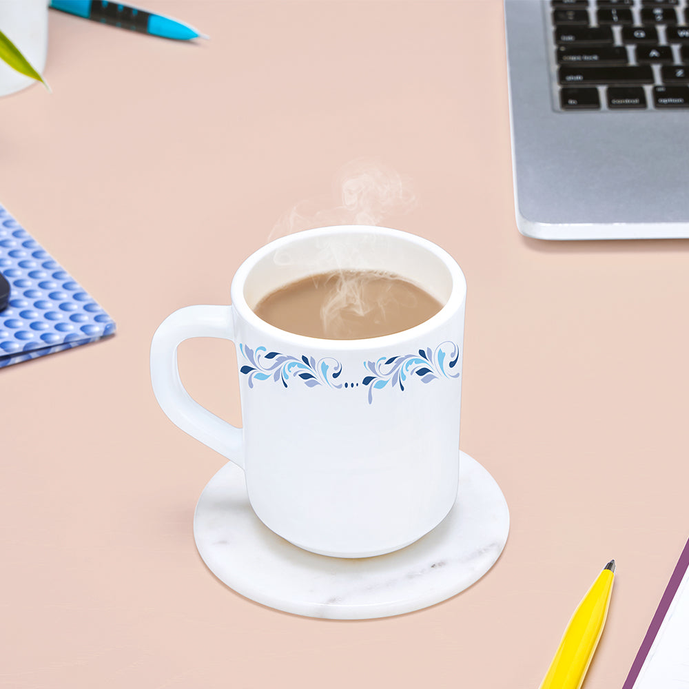 Larah by Borosil Skyleaf Mug Set, 180ml x 6