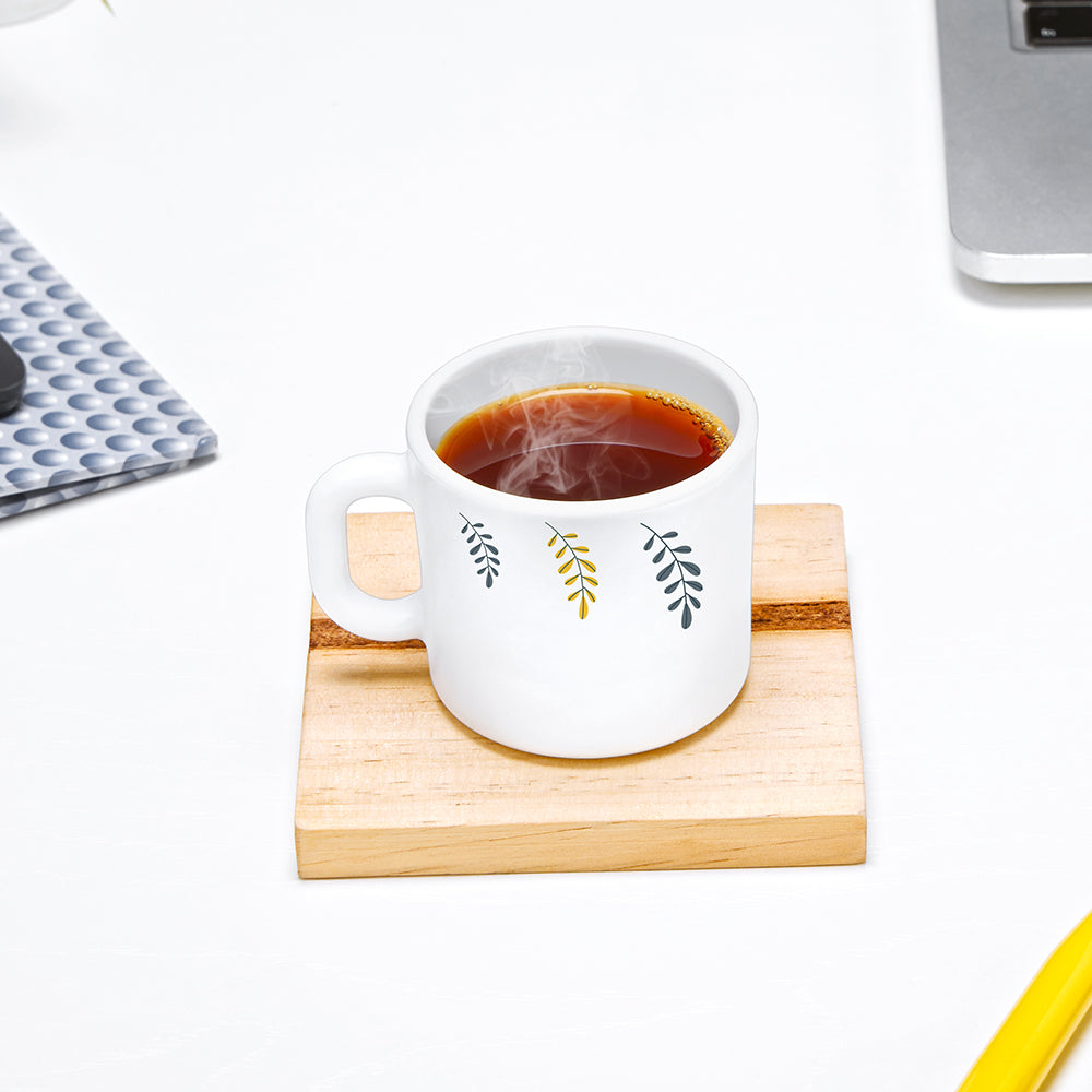Larah by Borosil Niva Mug Set, 320ml x 4
