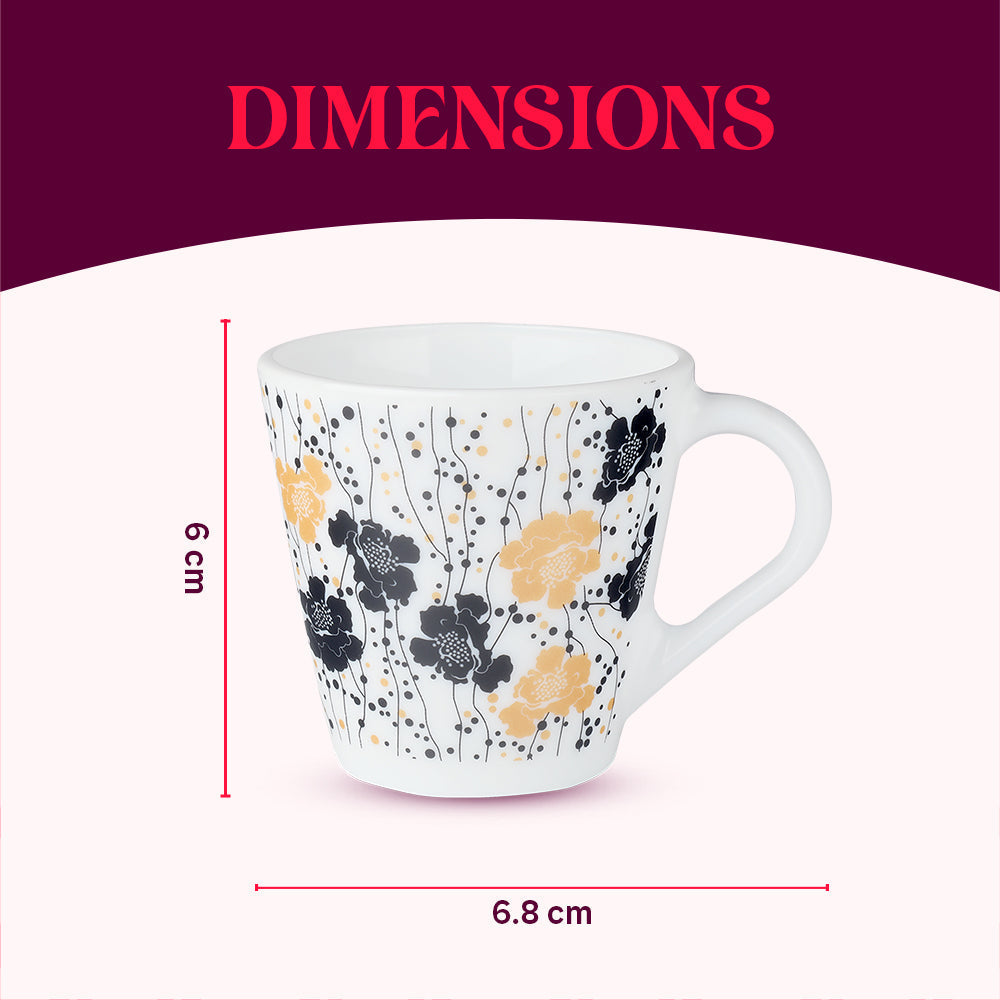 Larah by Borosil Novelty Dreamer Mug Set, 280ml x 2