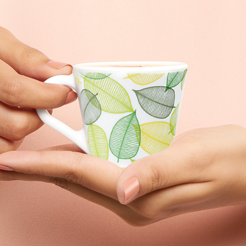 Larah by Borosil Novelty Noma Mug Set, 280ml x 4
