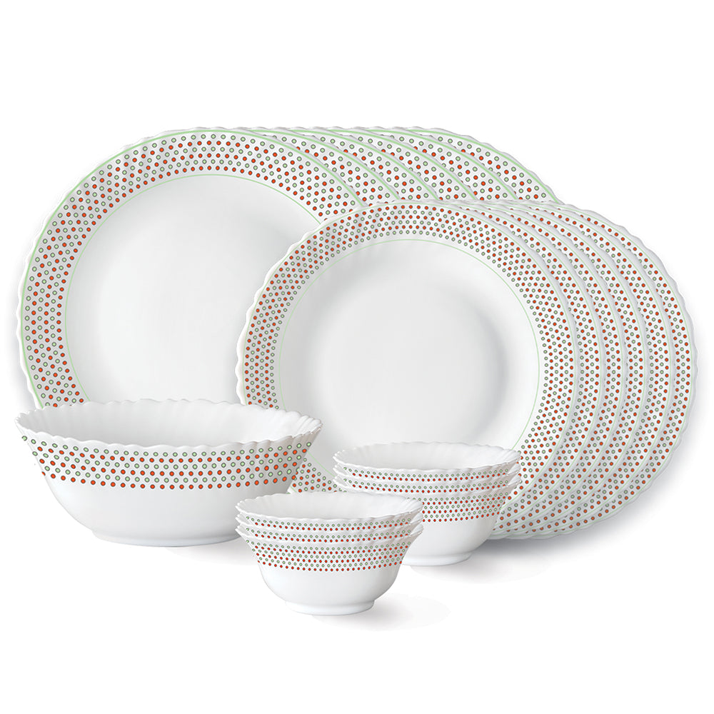 Larah by Borosil Waltz Dinner Set, 66 pc