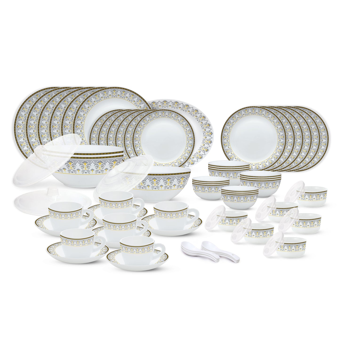 Larah by Borosil Vatika Dinner Set, 44 pc