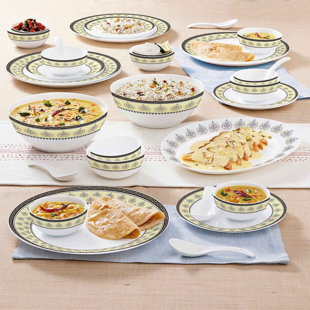 Larah by Borosil Amer Dinner Set, 44 pc