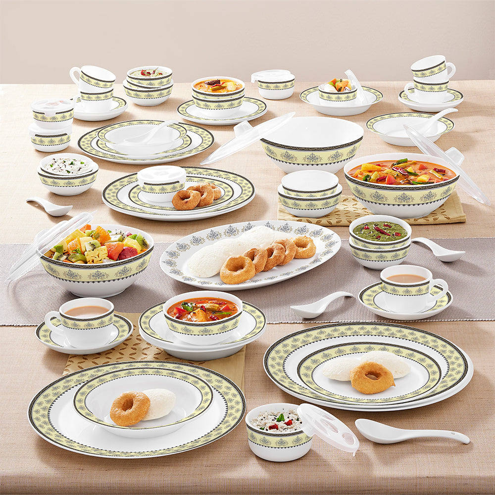 Larah by Borosil Amer Dinner Set, 44 pc
