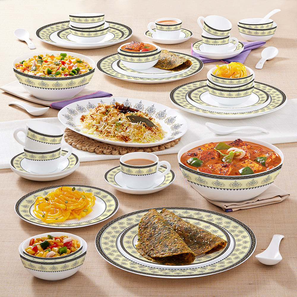 Larah by Borosil Amer Dinner Set, 44 pc