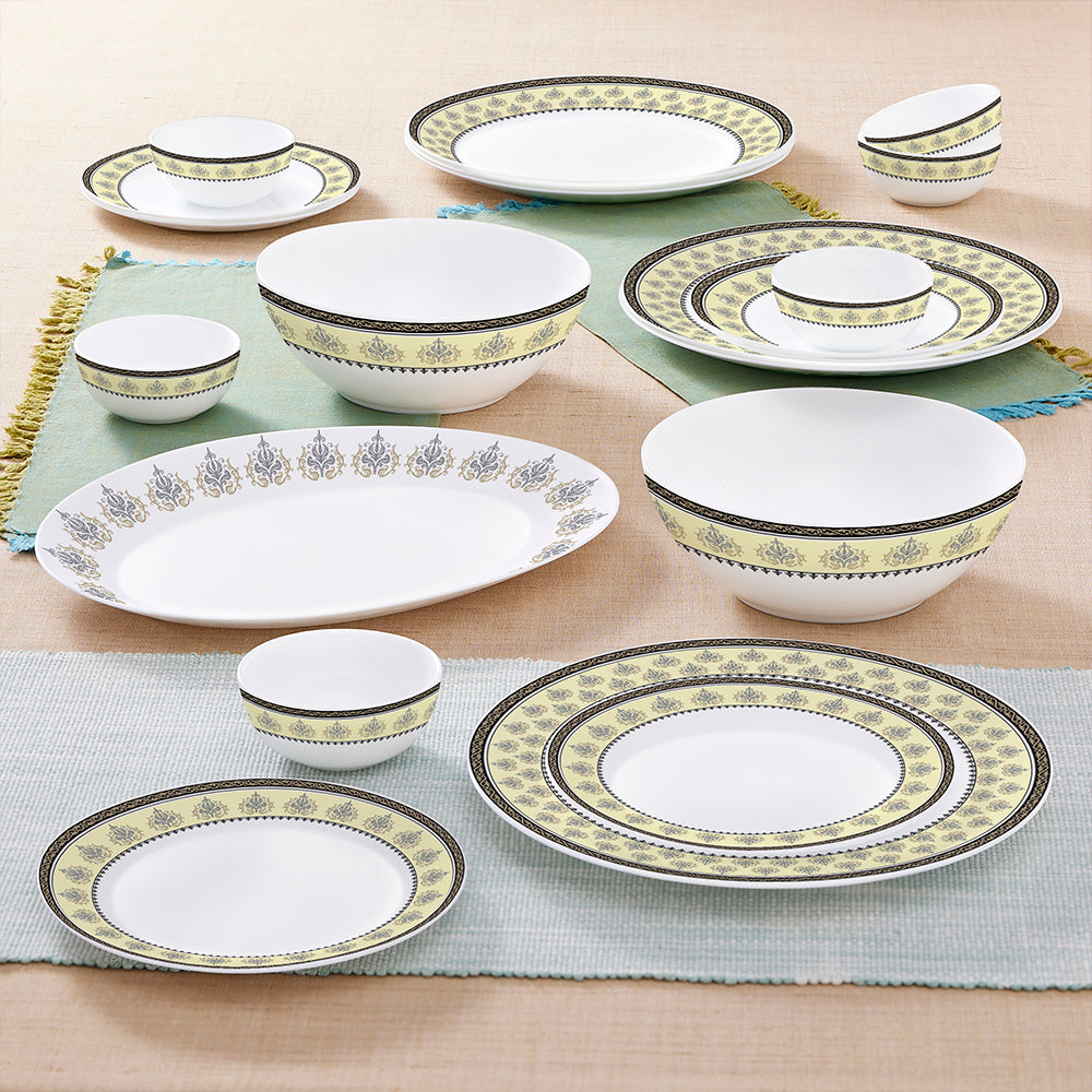 Larah by Borosil Amer Dinner Set, 44 pc