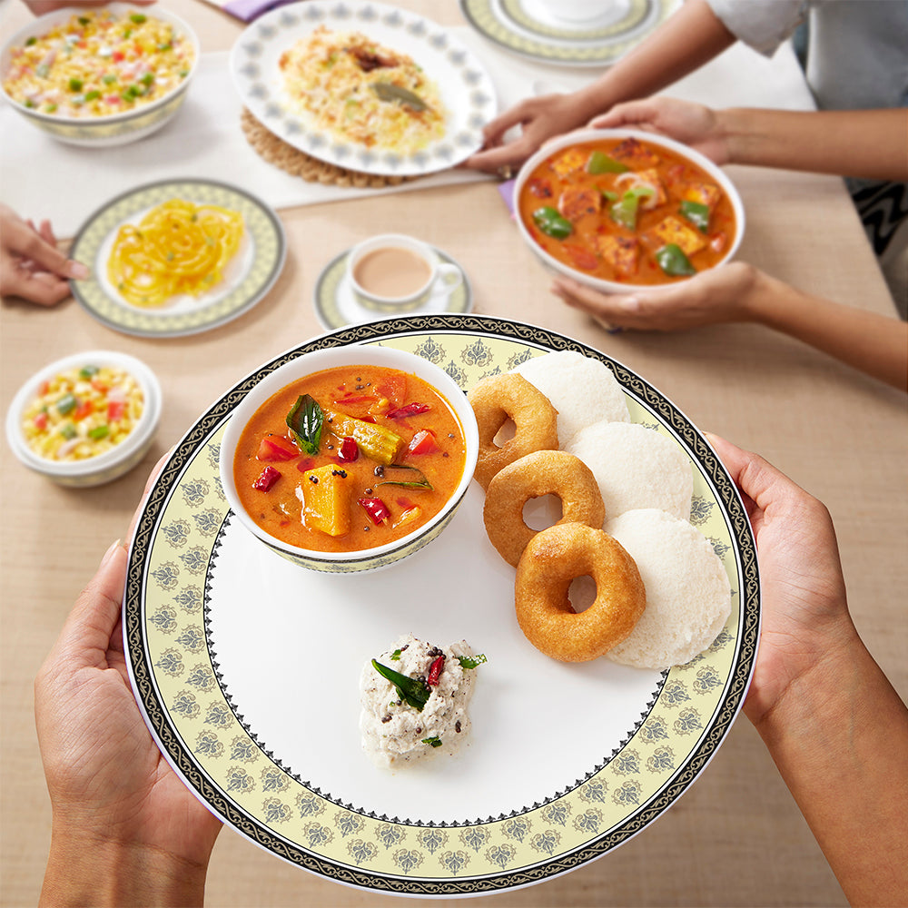 Larah by Borosil Amer Dinner Set, 44 pc