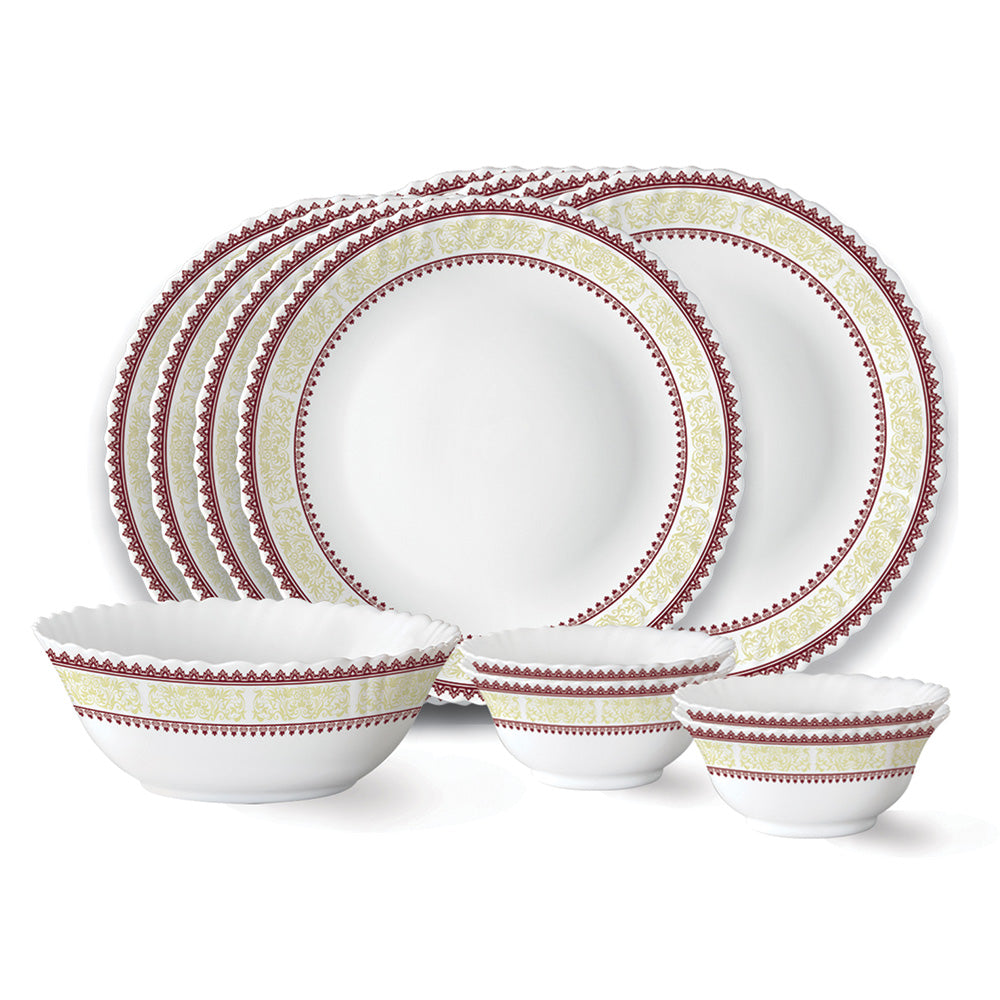 Larah by Borosil Elega Dinner Set, 6 pc