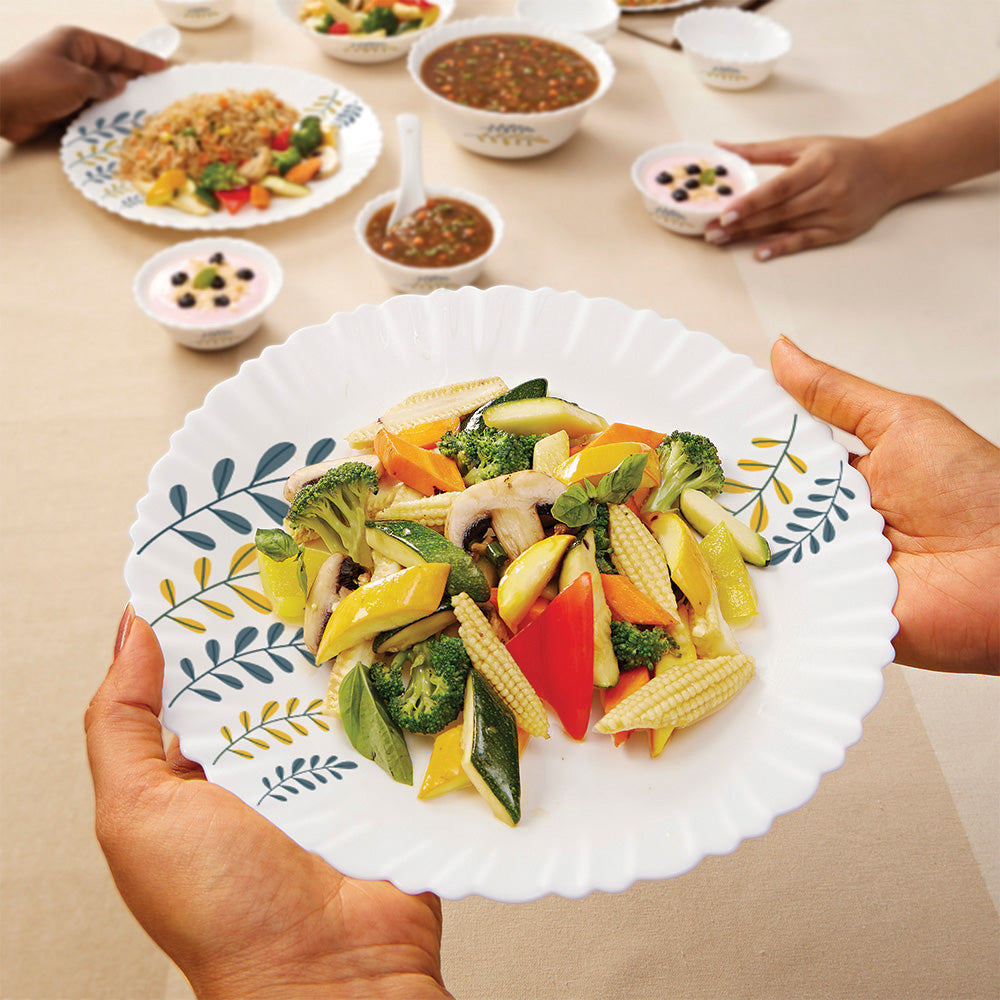 Larah by Borosil Niva Dinner Set, 10 pc