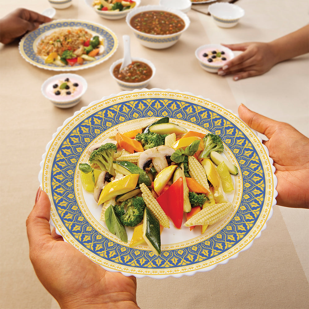Larah by Borosil Regal Dinner Set, 37 pc