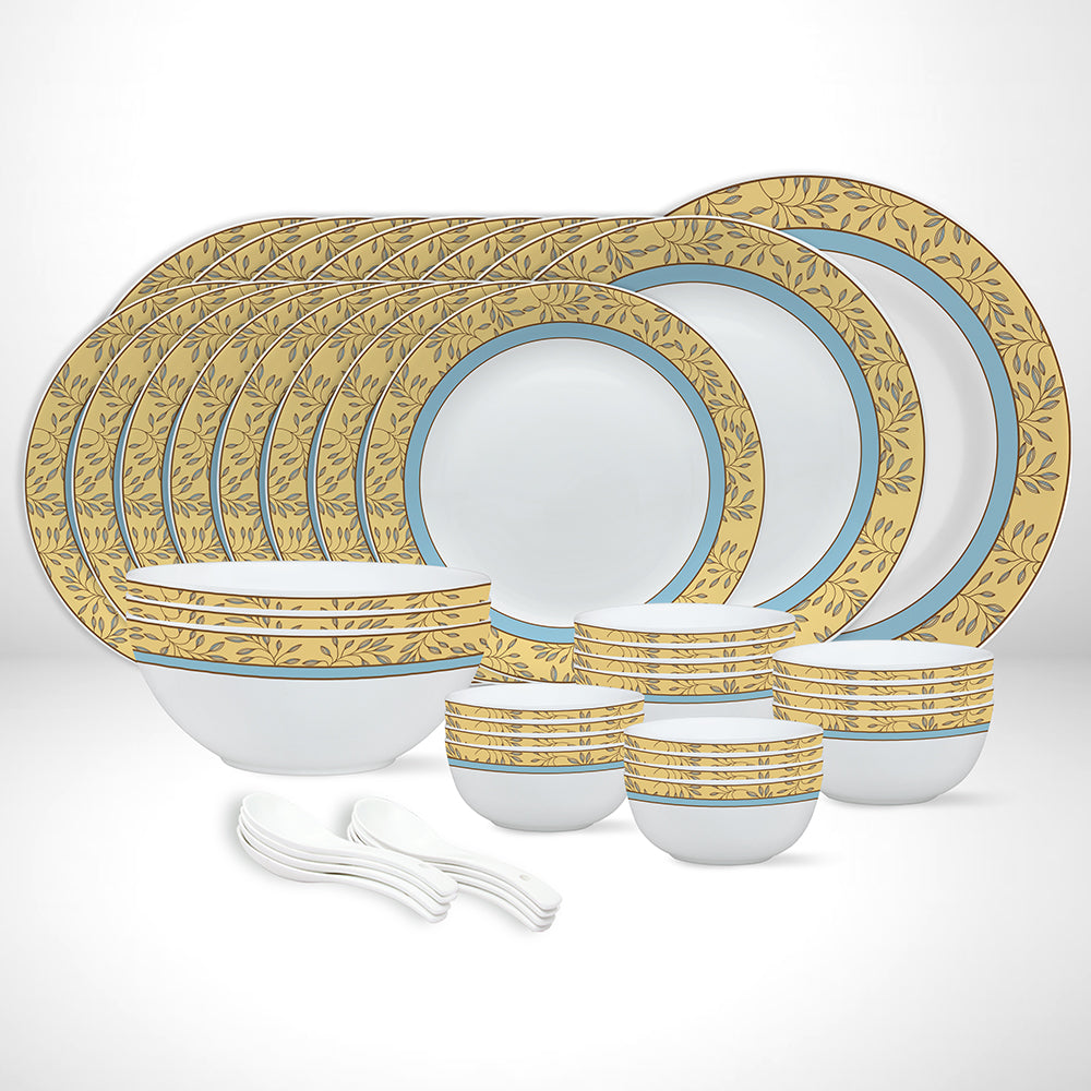 Larah by Borosil Sunhara Dinner Set, 33 pc