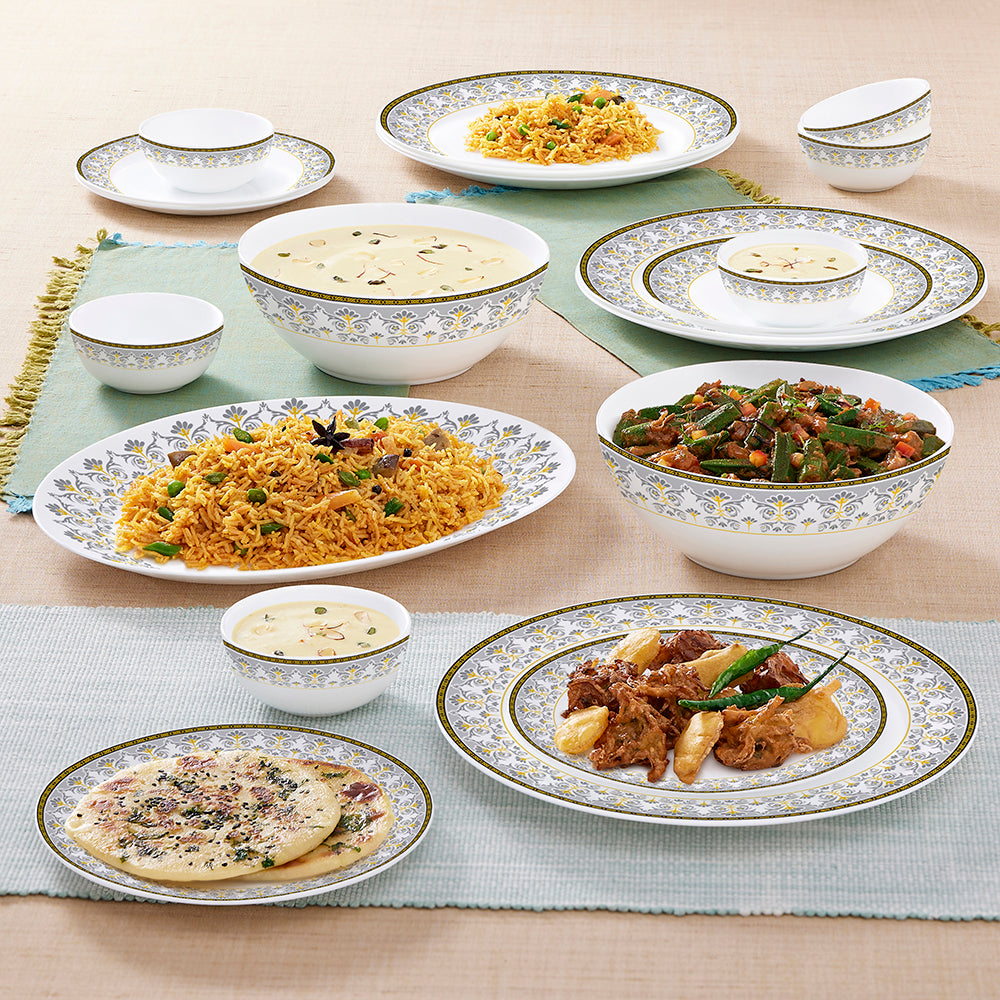 Larah by Borosil Vatika Dinner Set, 44 pc