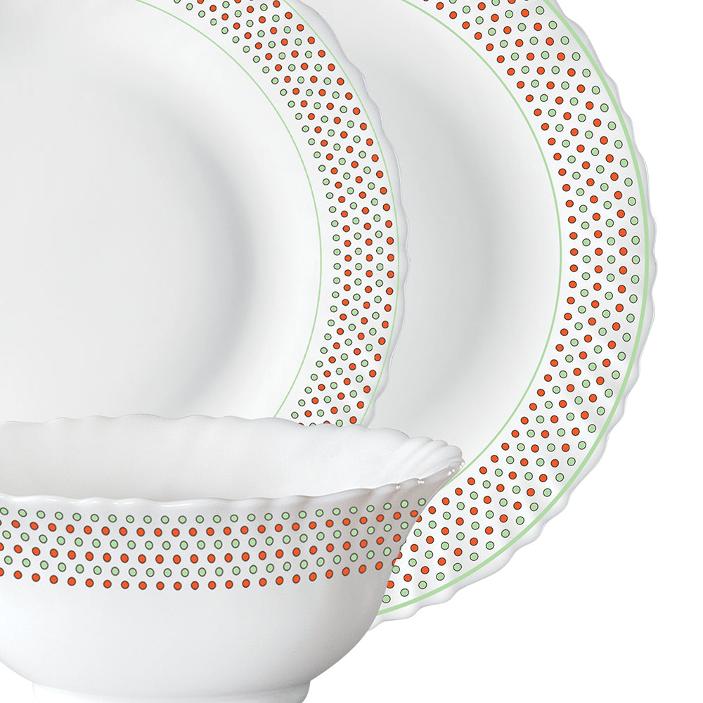 Larah by Borosil Waltz Dinner Set, 66 pc