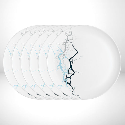 My Borosil Opalware Plate Sets 6 pc Set Larah by Borosil Sara Full Plate Set