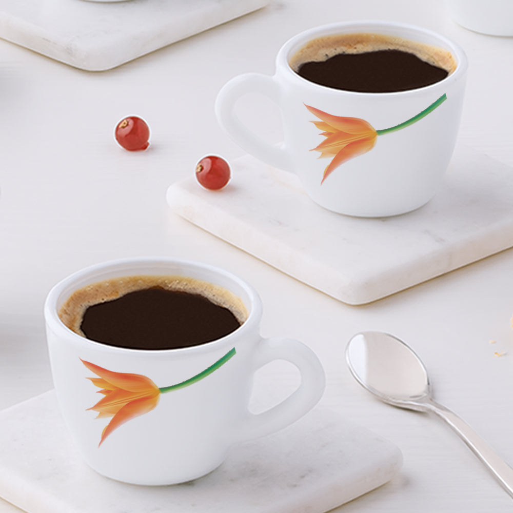 Larah by Borosil Firefly Cup Set, 90ml x 6