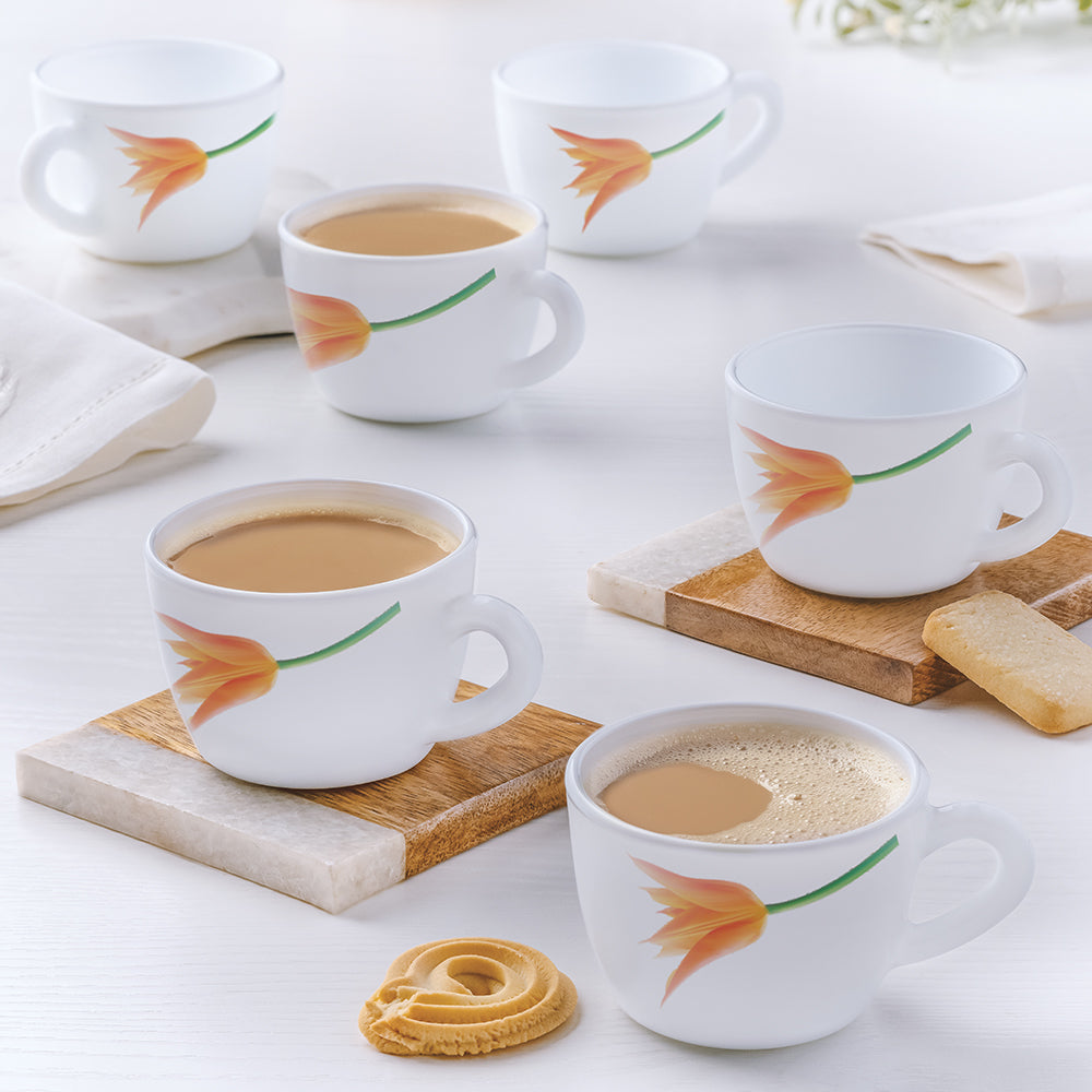 Larah by Borosil Firefly Cup Set, 90ml x 6