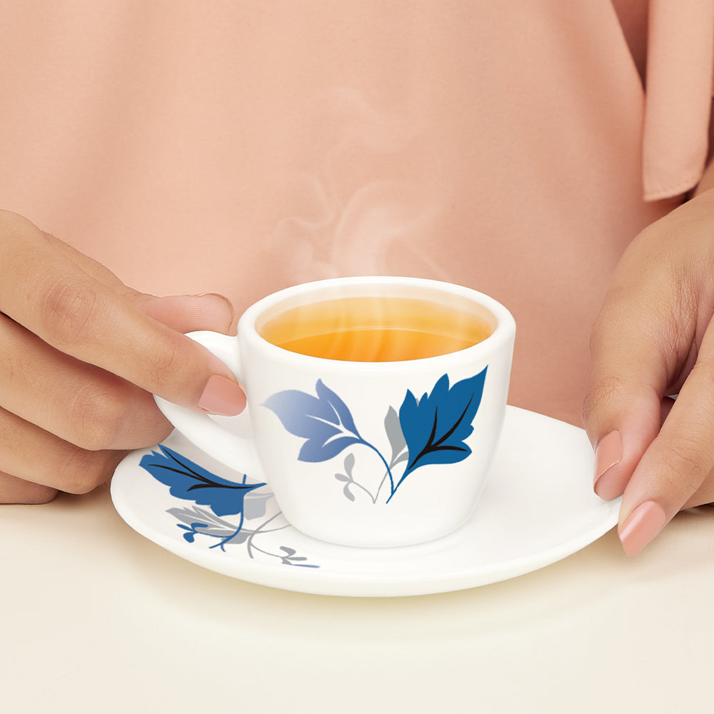 Larah by Borosil Ageria Cup n Saucer Set, 220ml x 12
