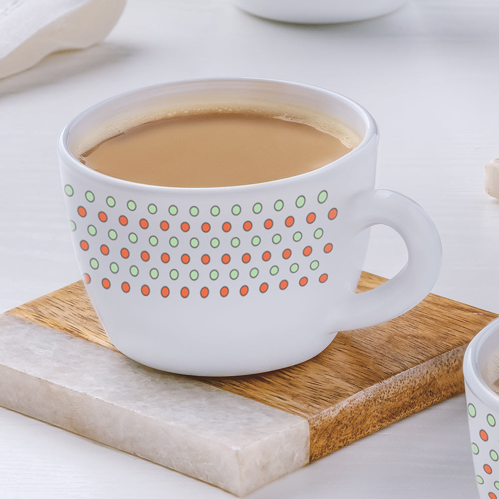 Larah by Borosil Waltz Cup Set, 140ml x 6