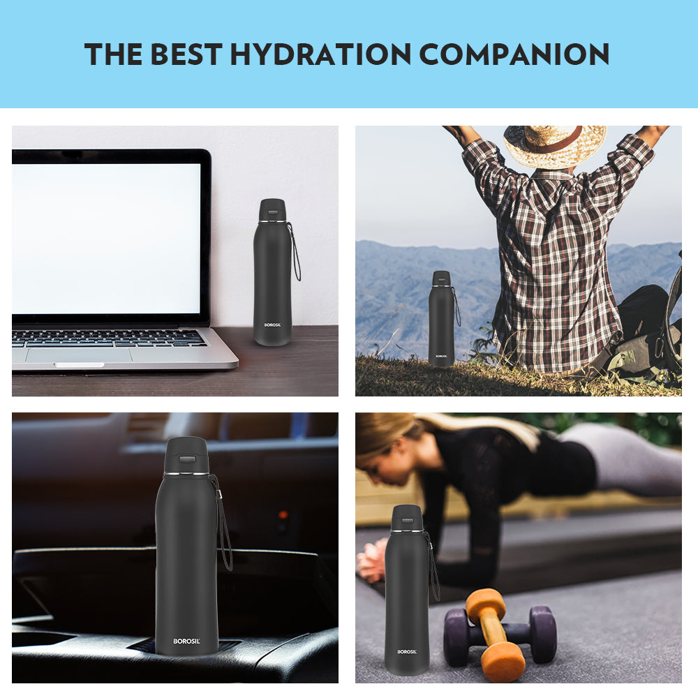 Personalised Rivera Bottle, Black