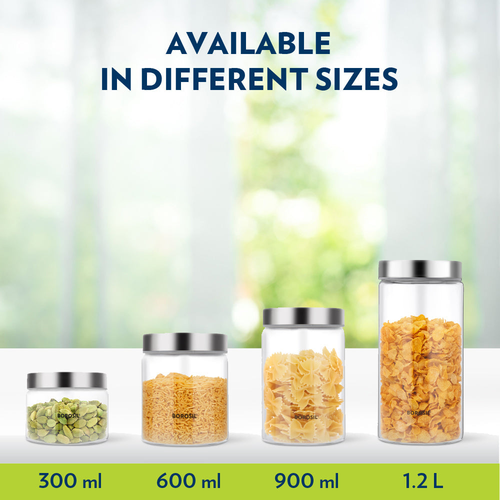 Borosil Endura Airtight Glass Jar-Personalise
