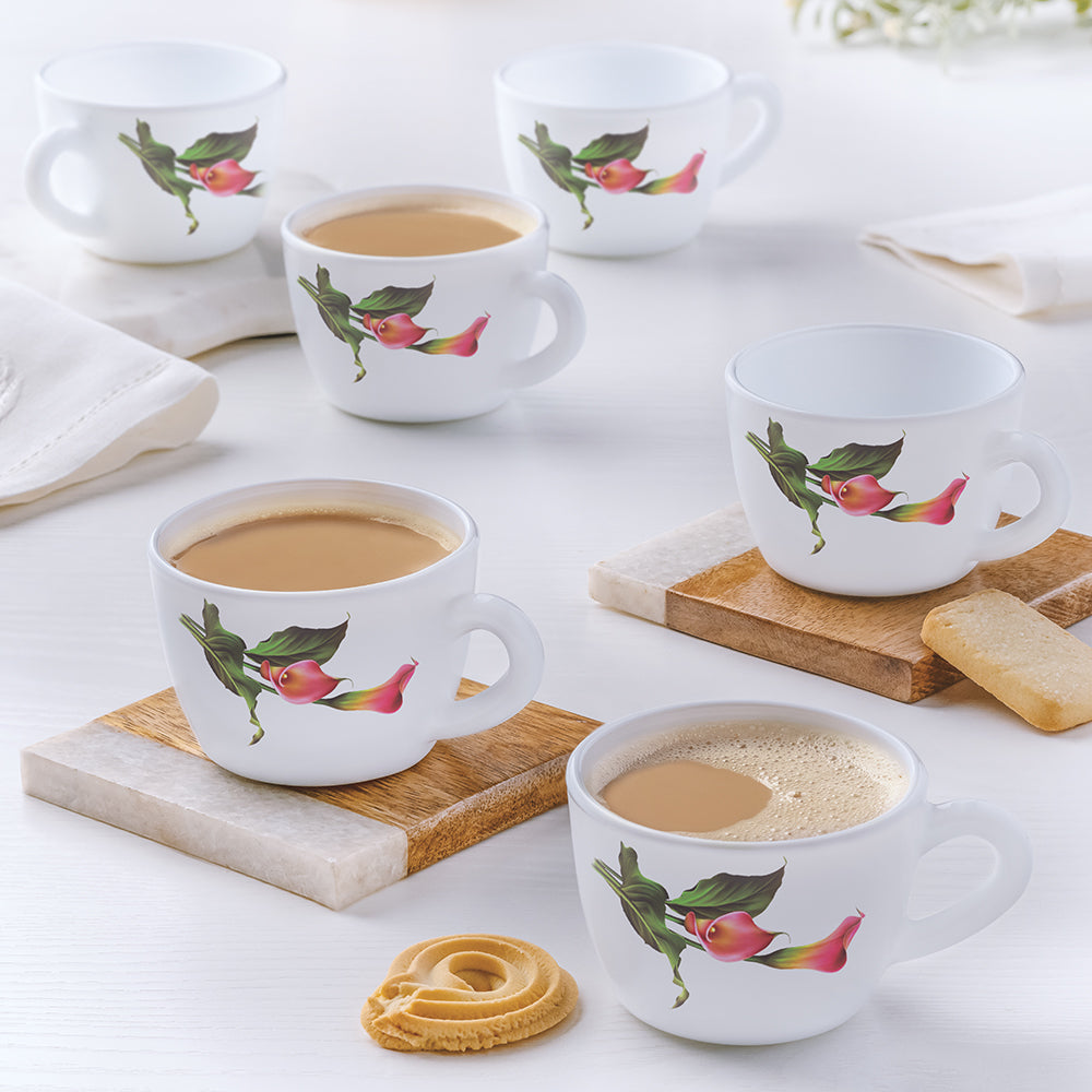 Larah by Borosil Stargazer Cup Set, 90ml x 6