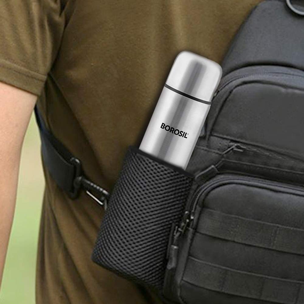 Borosil Thermo Flask, Black-CP