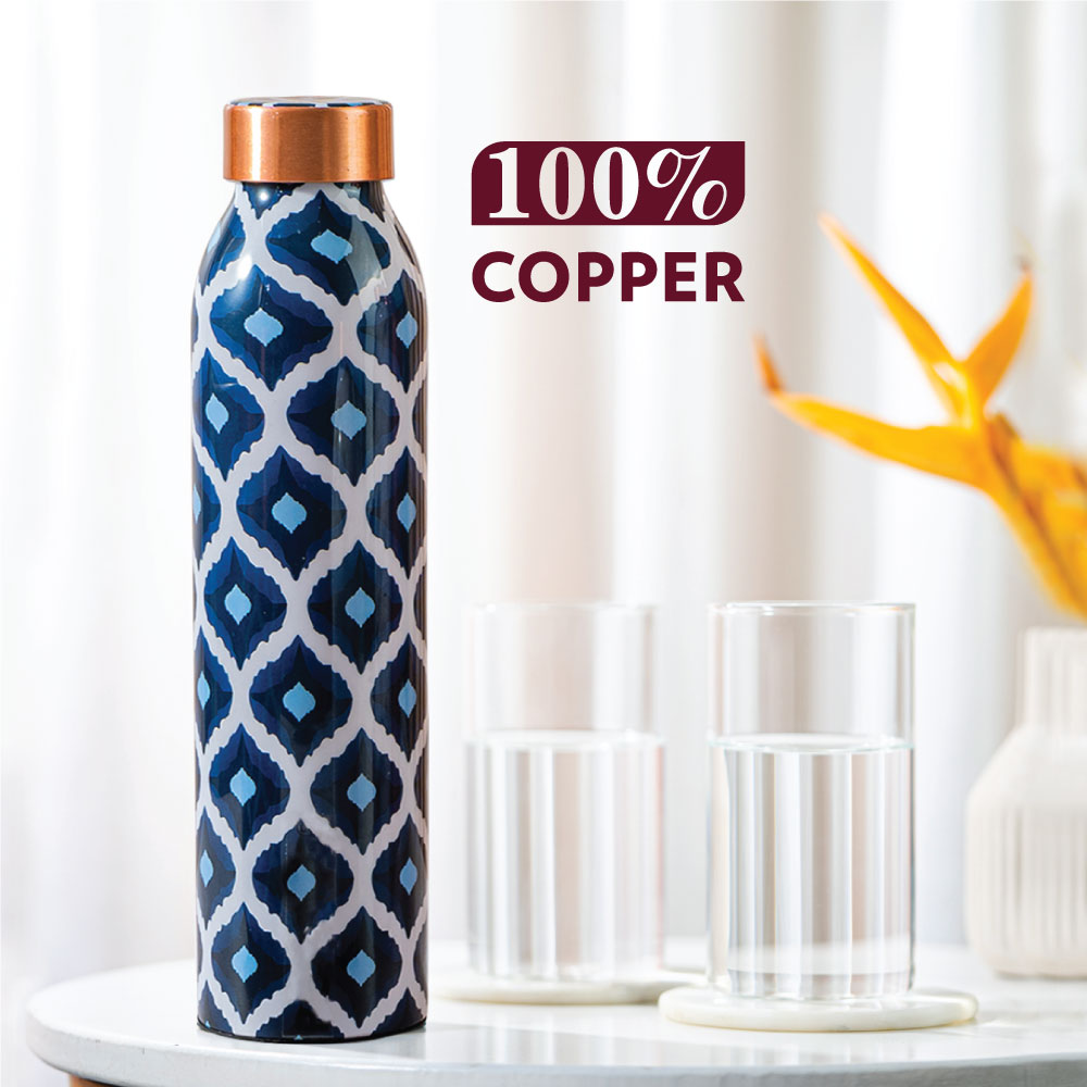 Borosil Aztec Copper Bottle, 500ml