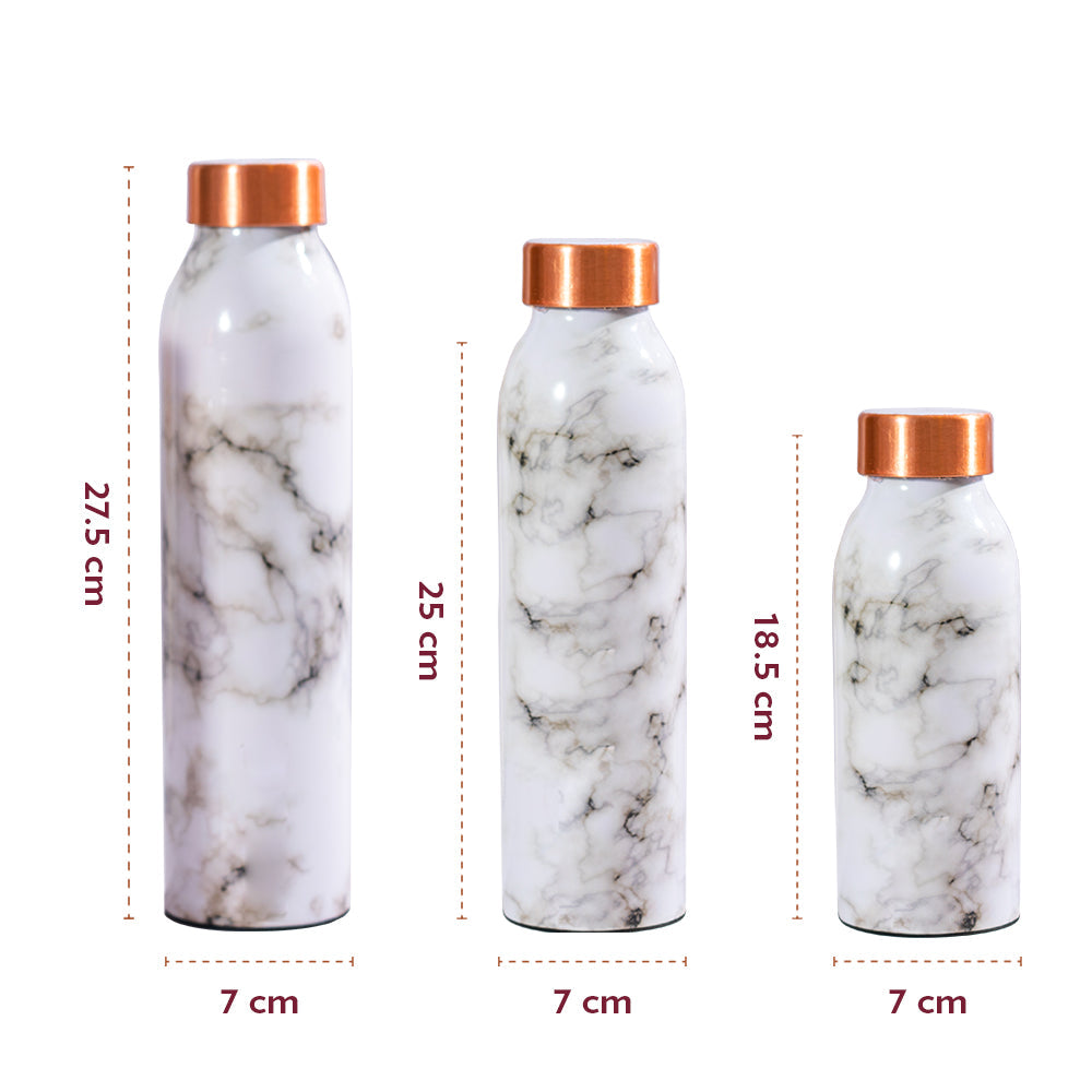 Borosil Marble Copper Bottle, 1L
