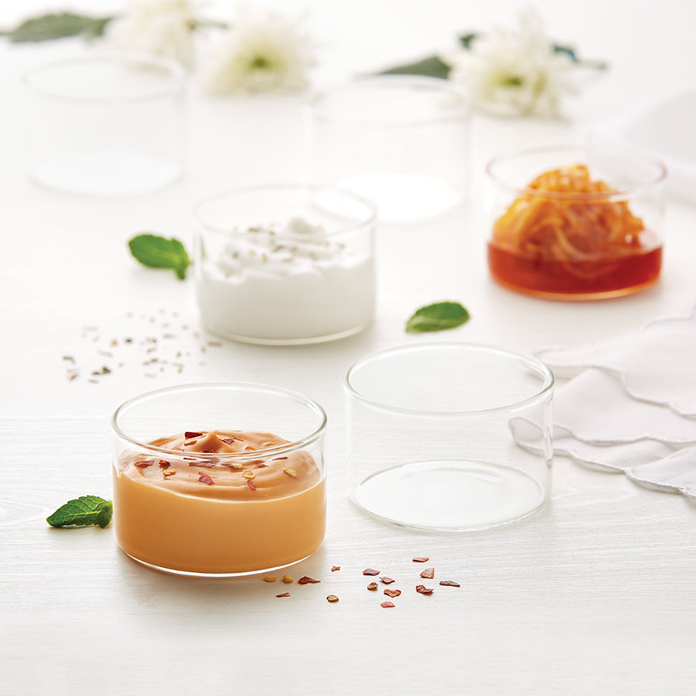 My Borosil Glass Bowls & Katoris 105 ml x 6 Small Vision Katori, Set of 6