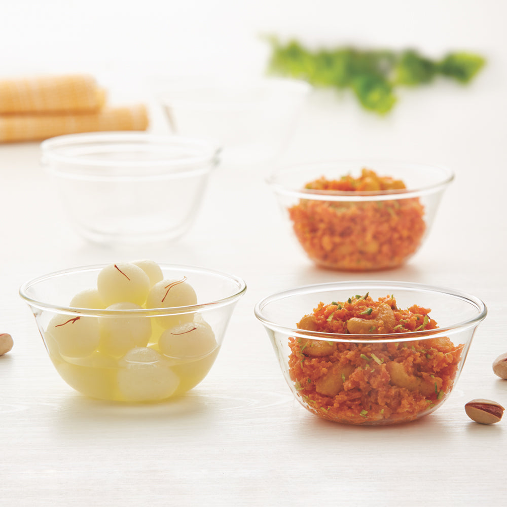 My Borosil Opalware Bowls & Katoris 170 ml x 6 Dessert Katori Set