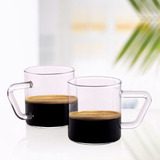 My Borosil Coffee Mugs & Travel Mugs 120 ml x 6 Vision Espresso Cup Set